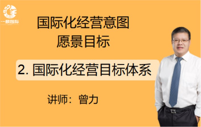 国际化经营意图愿景目标：2.国际化经营目标体系