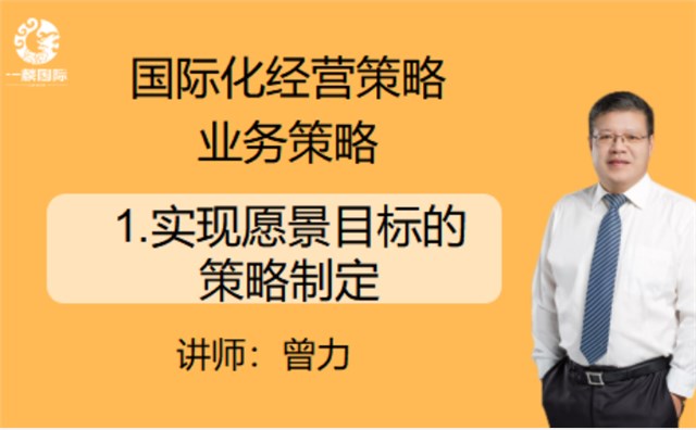 国际化经营策略业务策略：1.实现愿景目标的策略制定