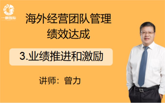 海外经营团队管理绩效达成：3.业绩推进和激励