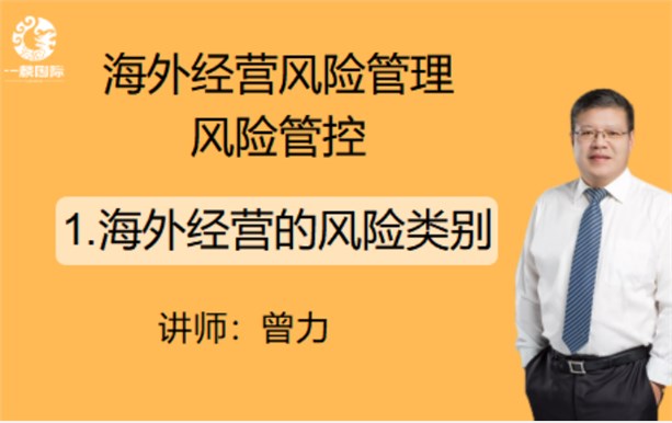 海外经营风险管理风险管控：1.海外经营的风险类别